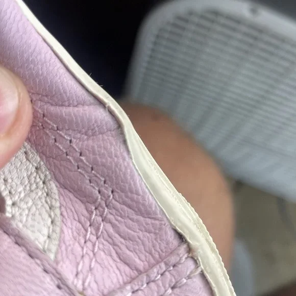 Van's Mens 6 Womens 7 Nude Pink Leather Old School Ultra Cush Shoes 500664 - Picture 11 of 12